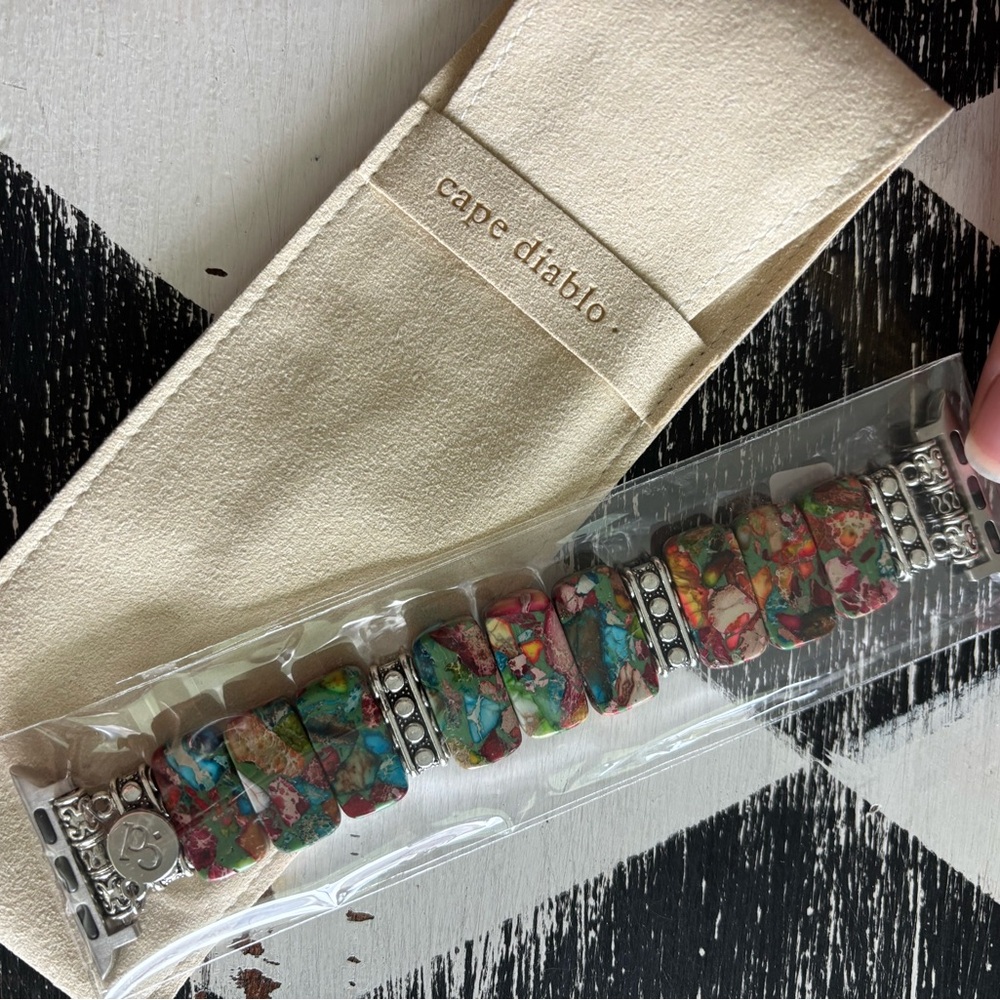 Cape Diablo Turquoise Pink Orange Stone Bracelet